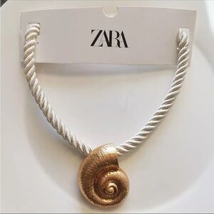 Nautical Shell Cord Necklace